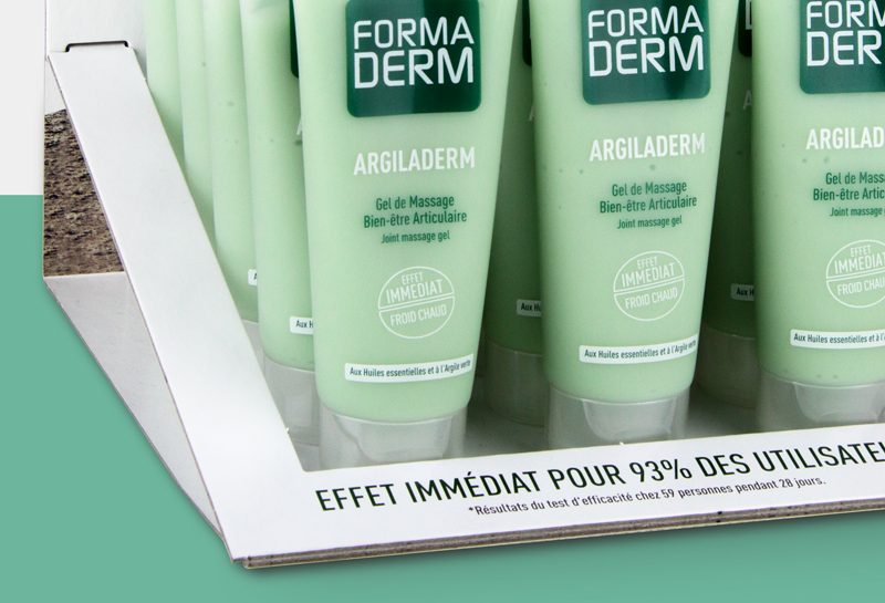Présentoir produits cosmétiques