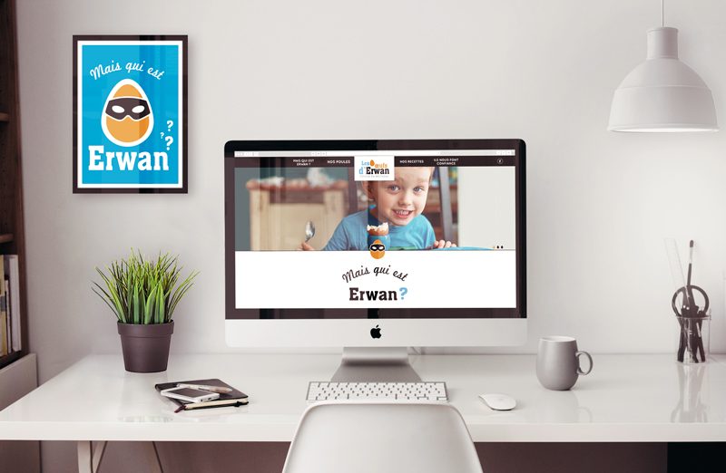 Les œufs d’Erwan, la home page du site