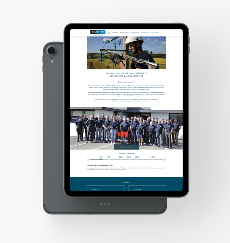 Un site web responsive pour la Scop Stepp
