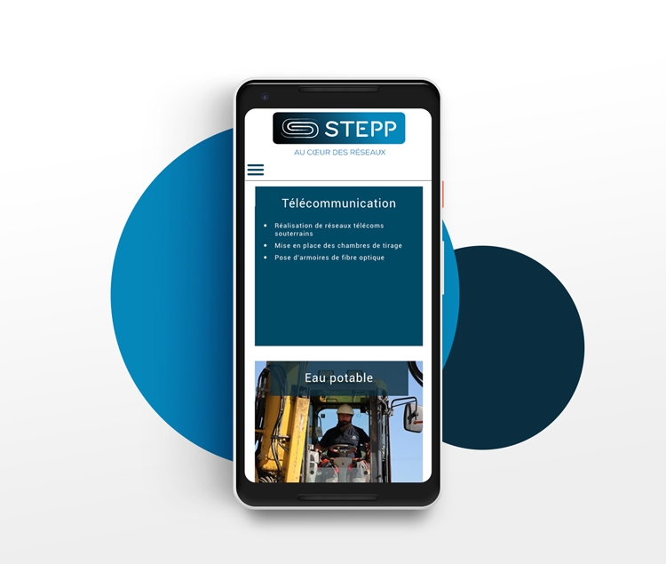 Version responsive site internet Scop Stepp