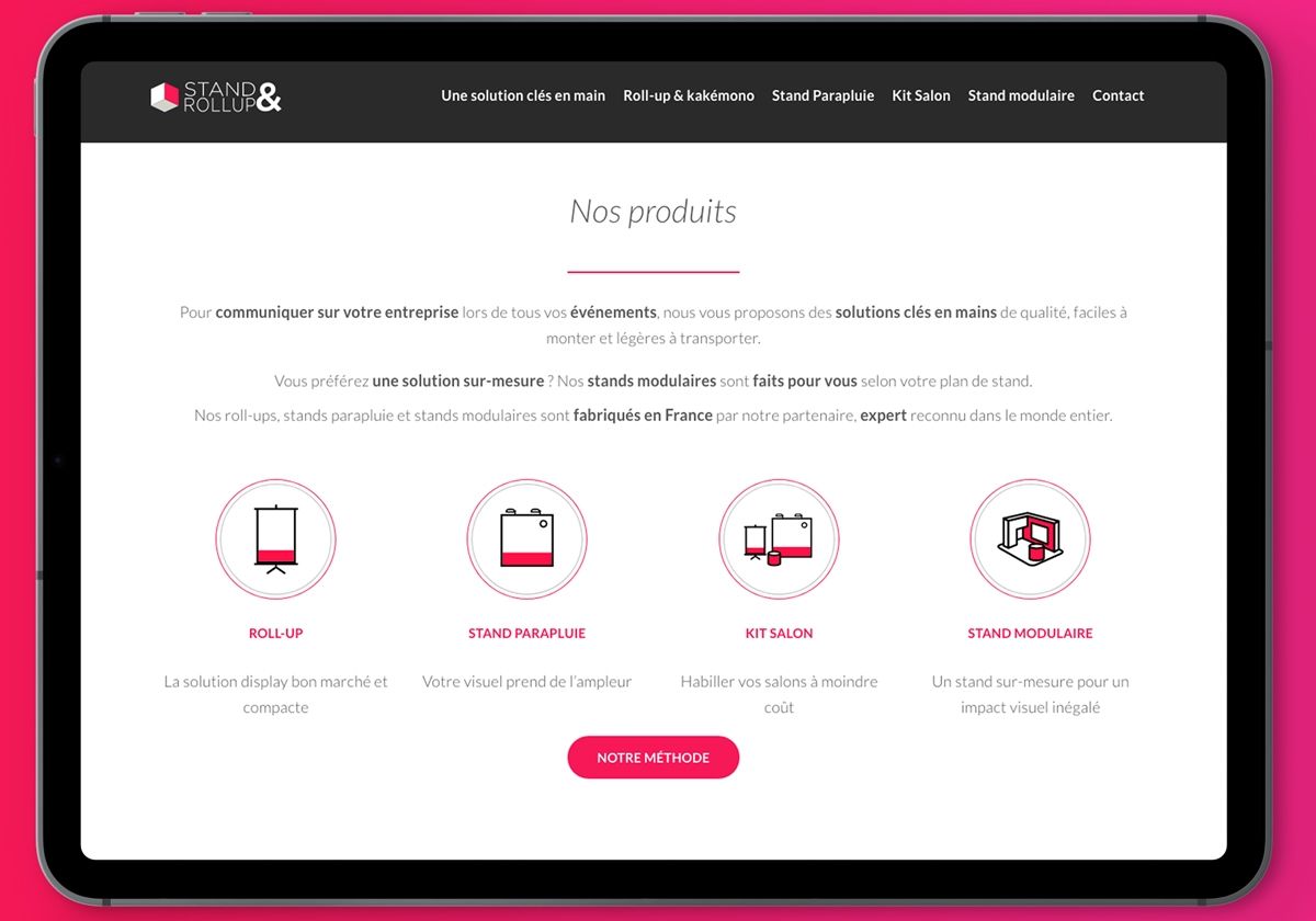 Le site Stand & Rollup