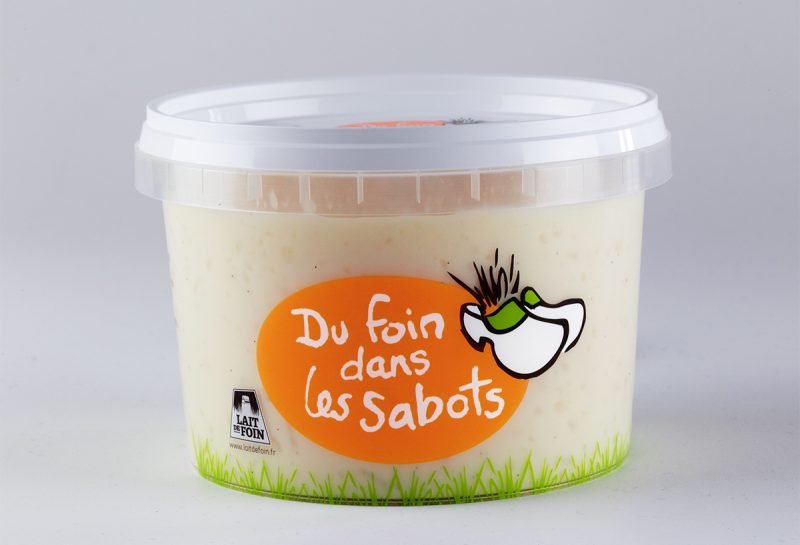 Pot de riz au lait Du foin dans les sabots
