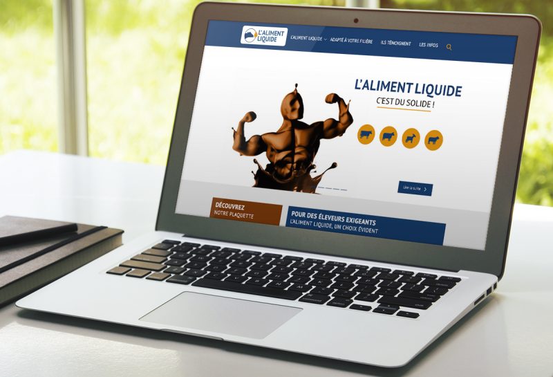 Ecran site l'aliment liquide