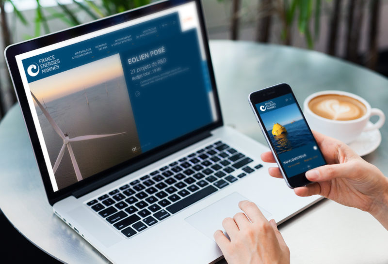 France Energies Marines - présentation site web