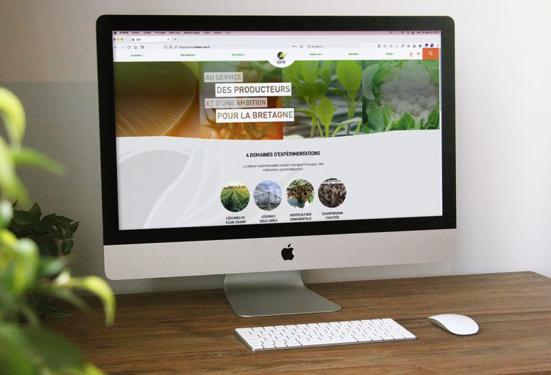 CATÉ site web desktop d'ordinateur