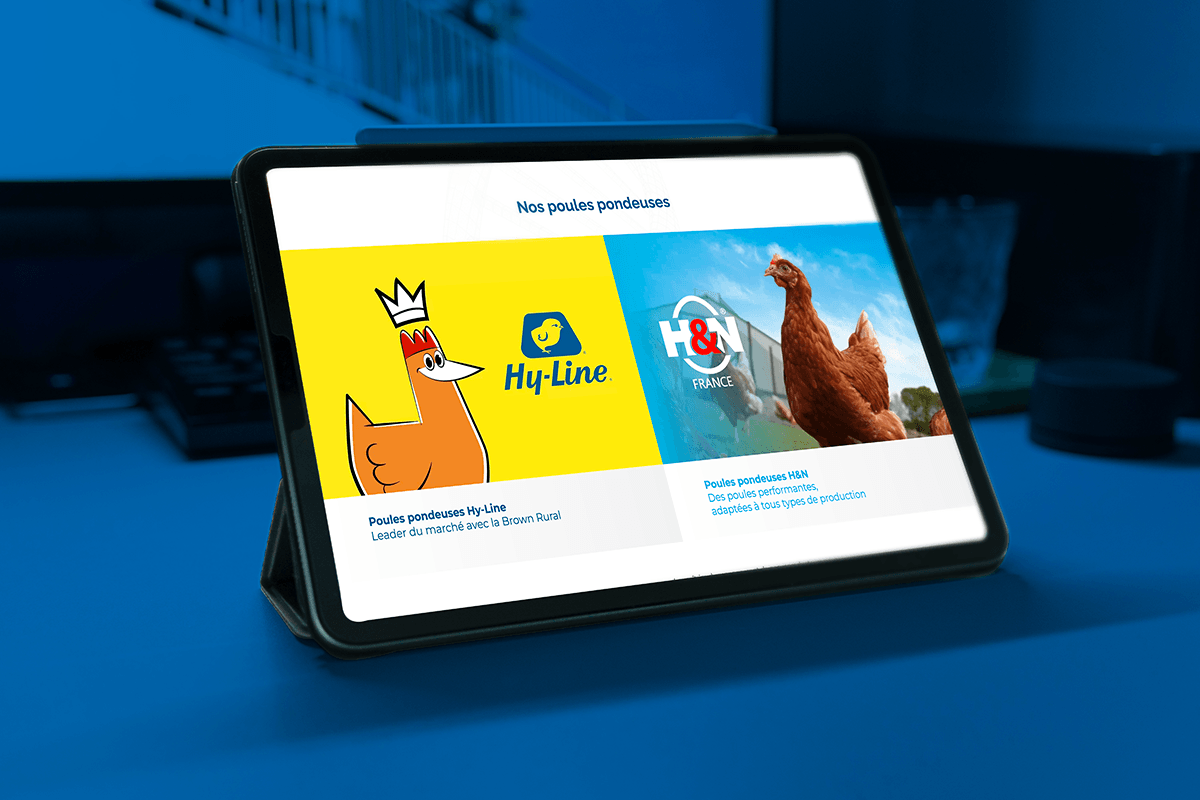 Site web d'Hy-Line en responsive