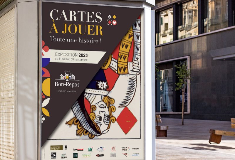Bon Repos affichage bus "Cartes à jouer"
