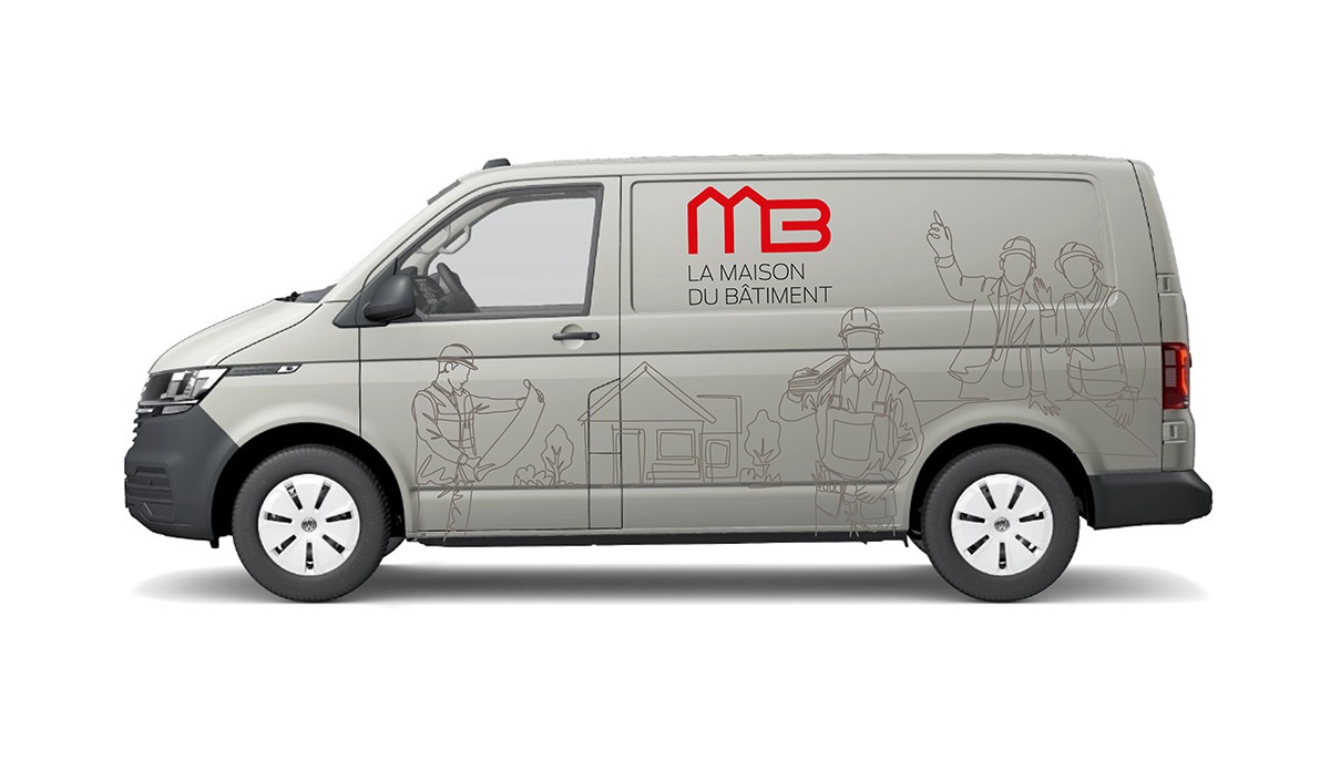 maison du batiment marquage vehicule